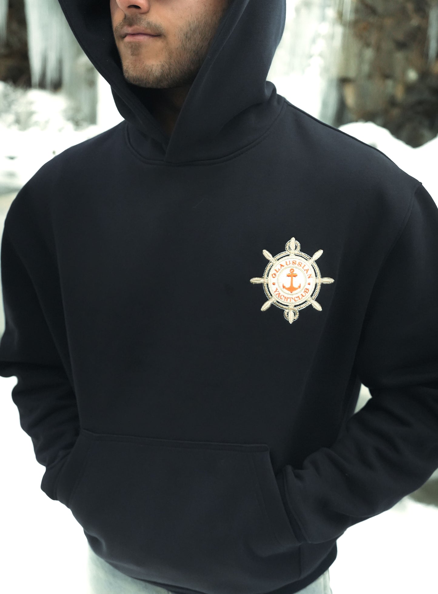 Yacht Club Hoodie - Navy Blue