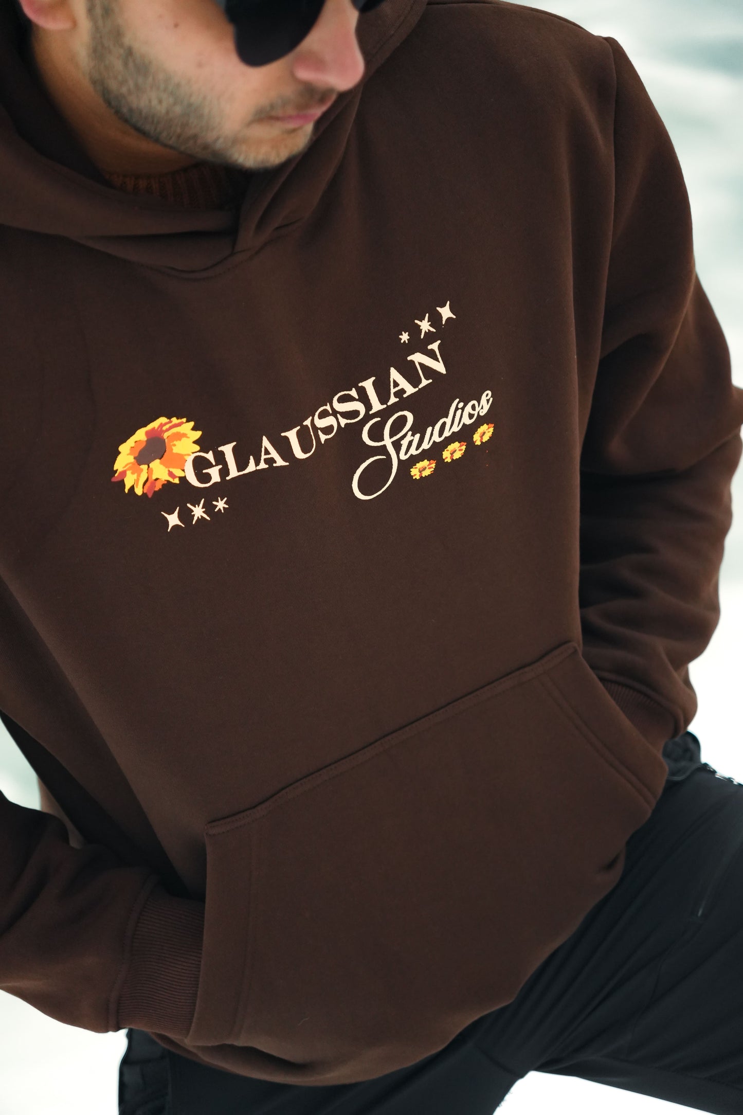 Sunflower Hoodie - Chocolate Brown