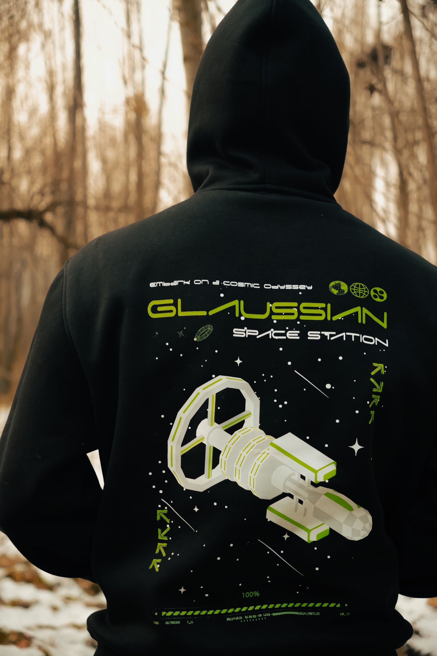 Space Station Hoodie - Black