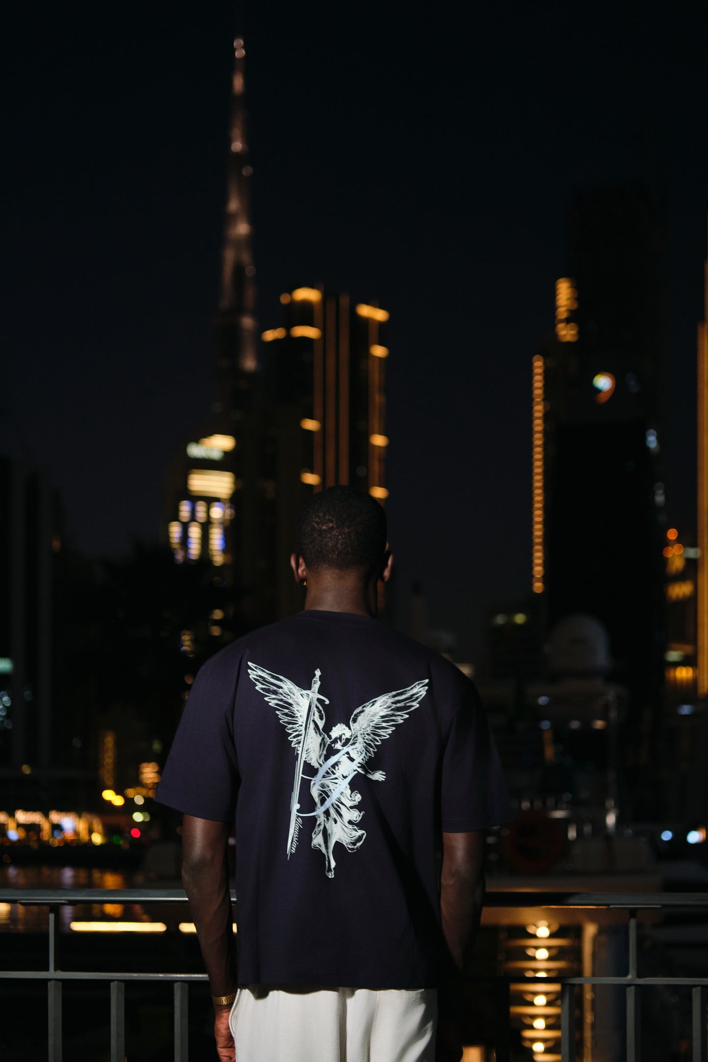 NAVY BLUE - GOD T-shirt