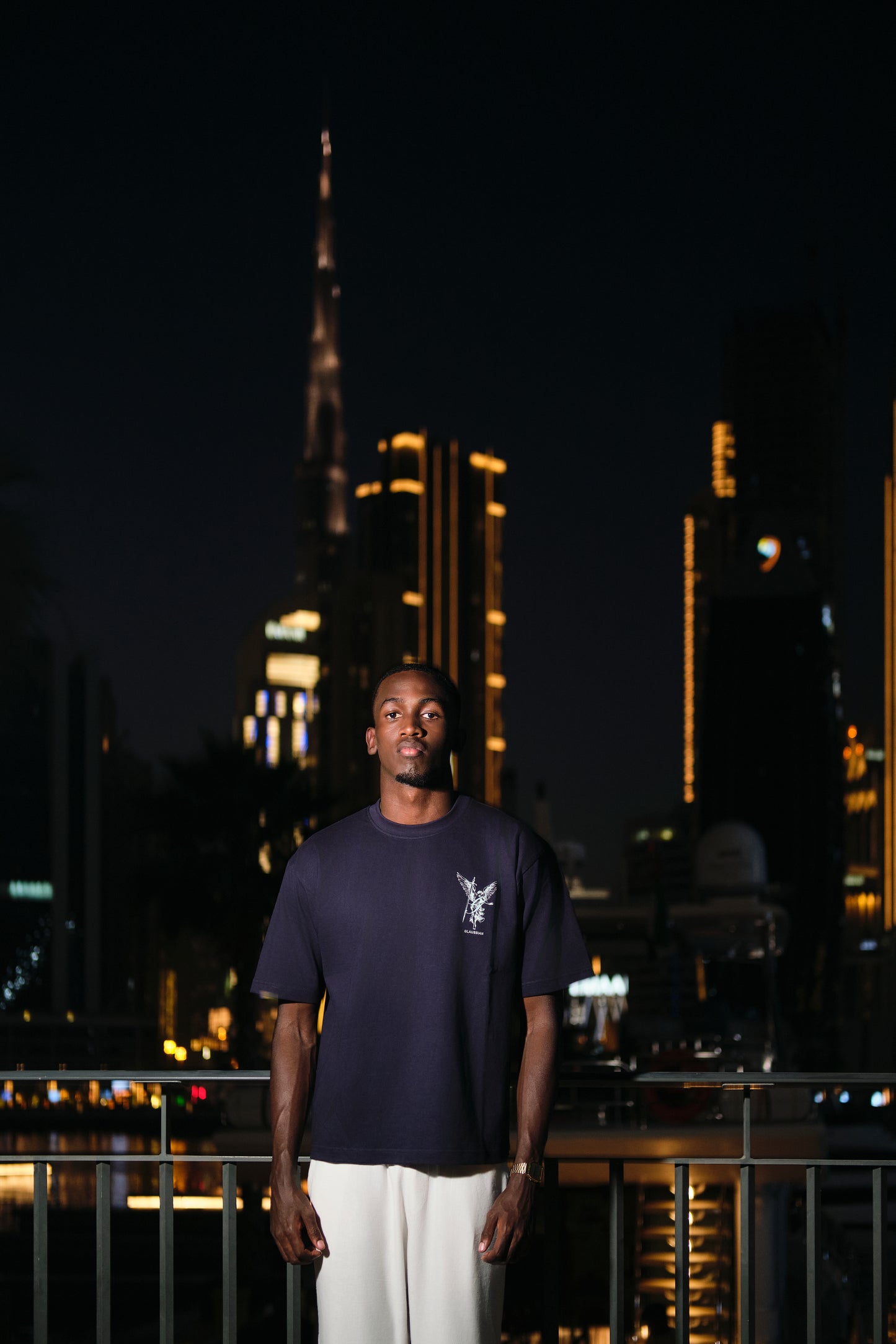 NAVY BLUE - GOD T-shirt