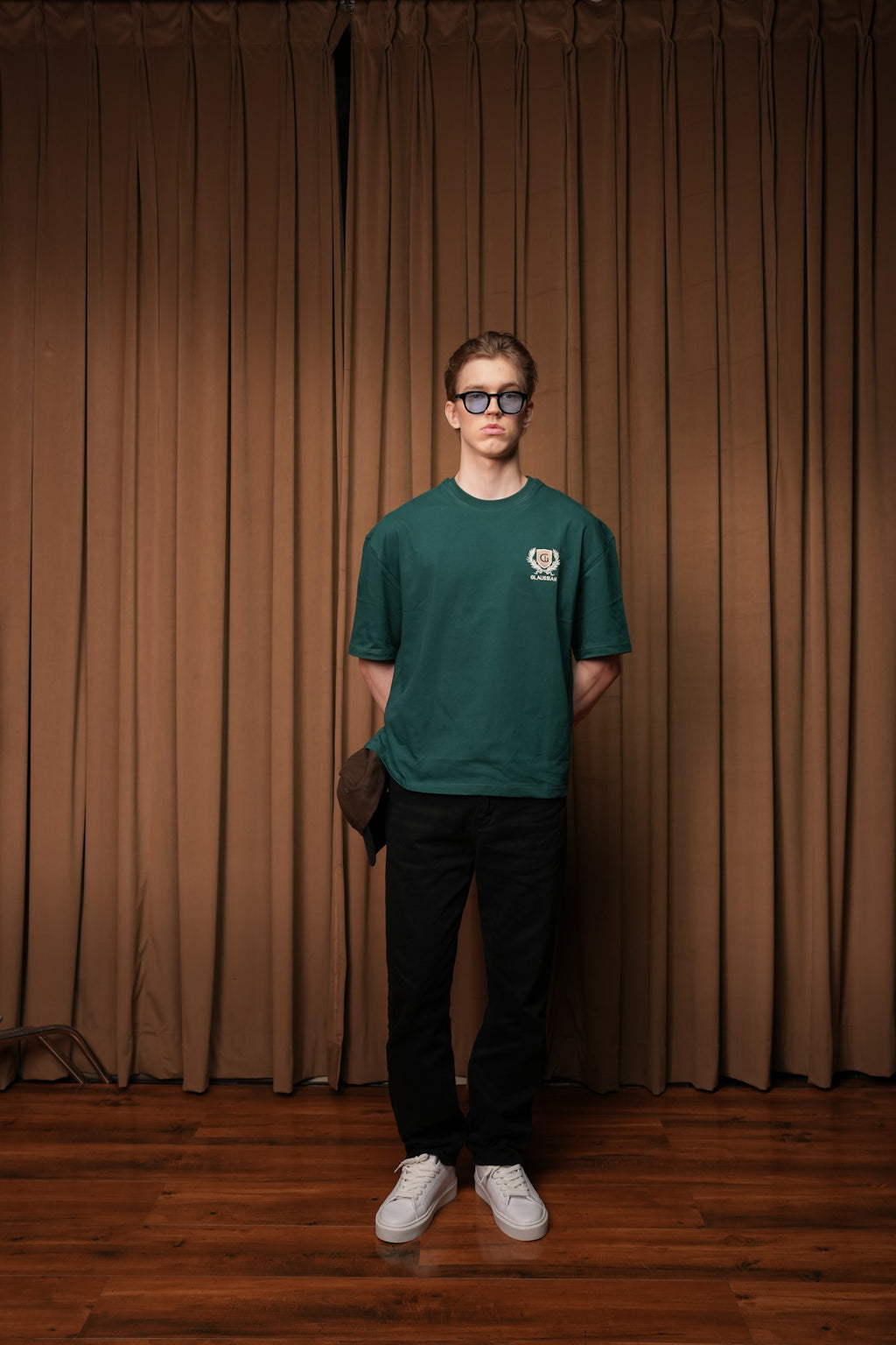 Functioning Barely Dark Green Tee