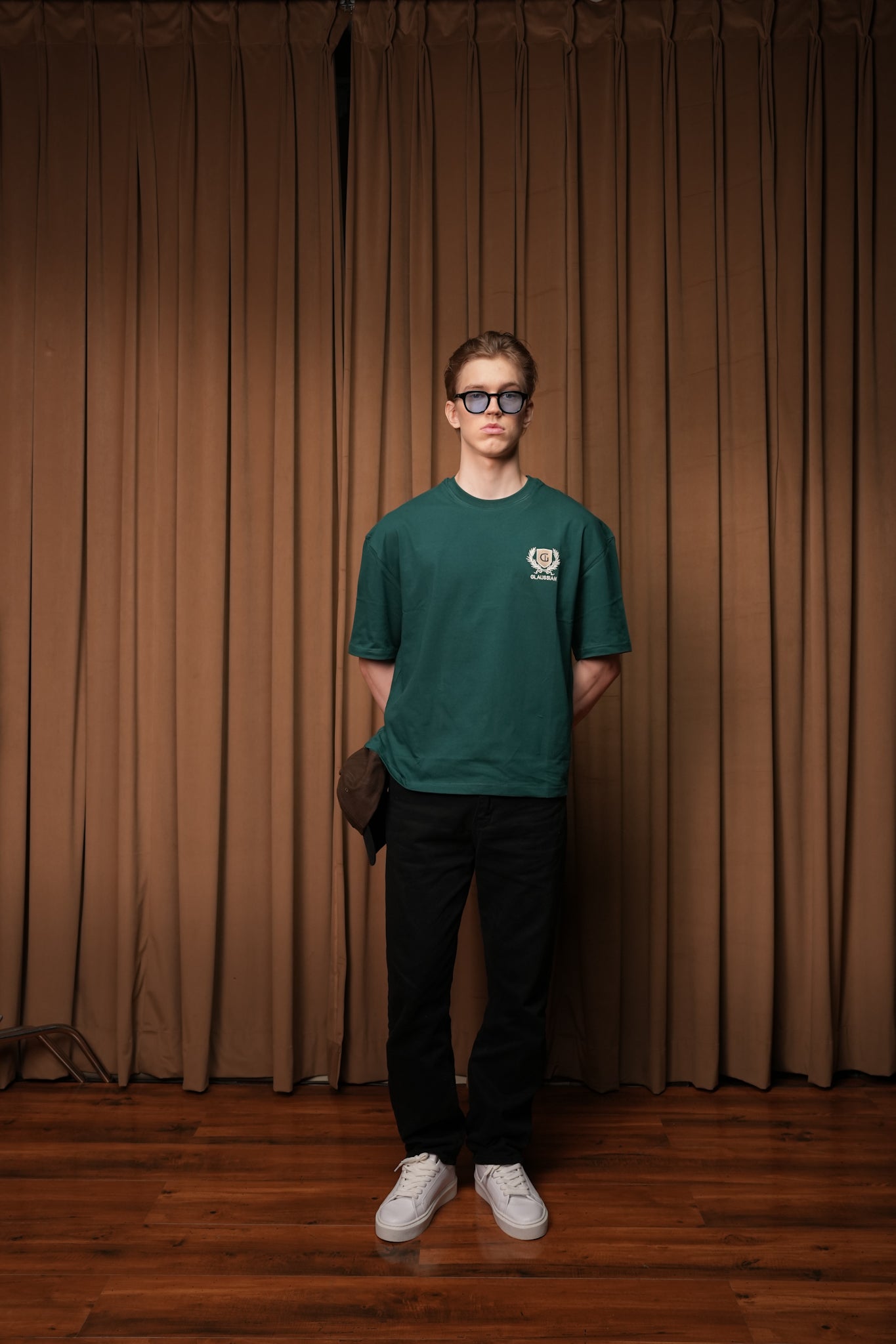 Functioning Barely Dark Green Tee