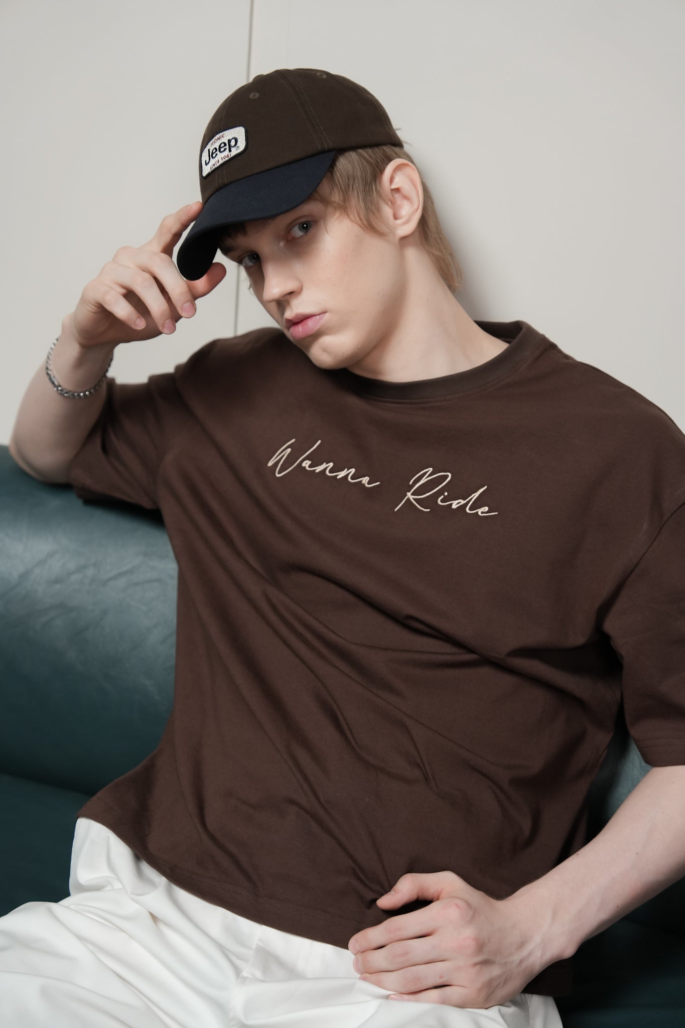 Chocolate Brown: Wanna Ride T-shirt