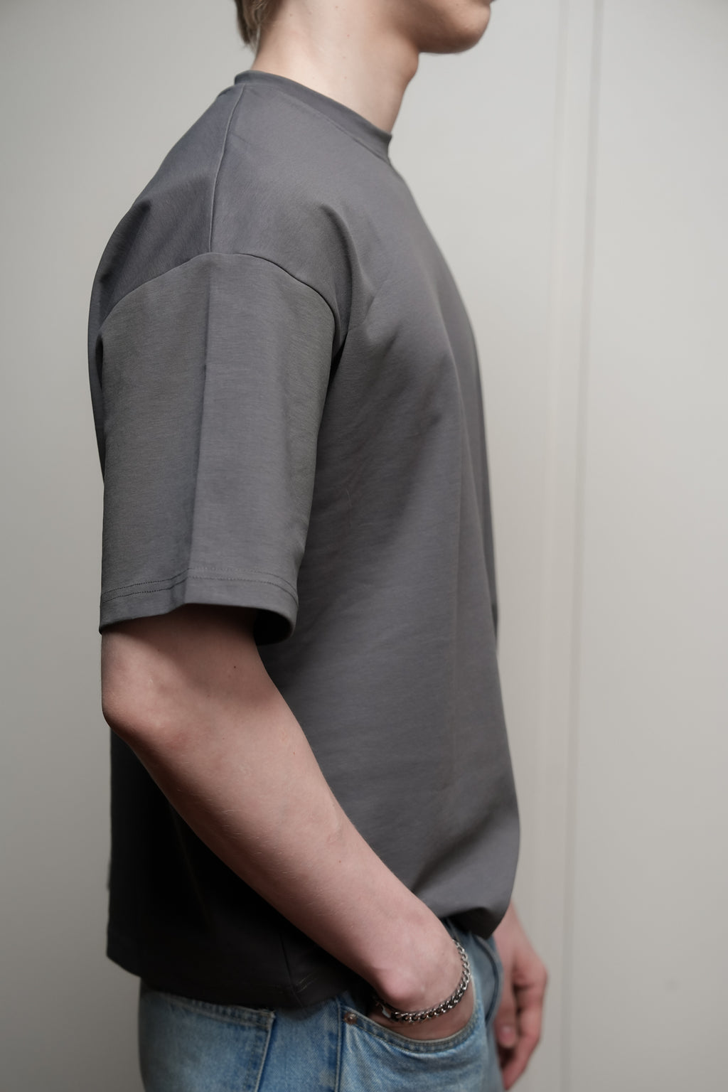 Boxy Fit Grey Tee