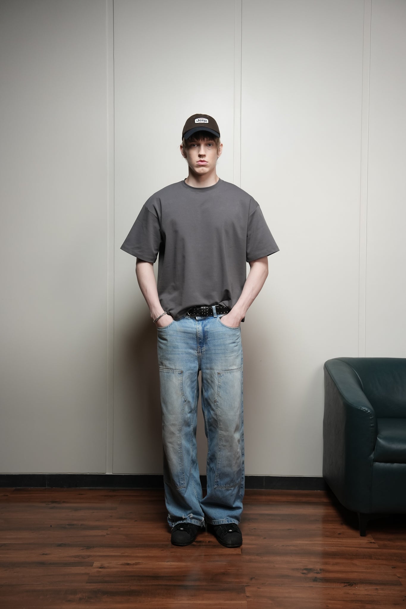 Boxy Fit Grey Tee