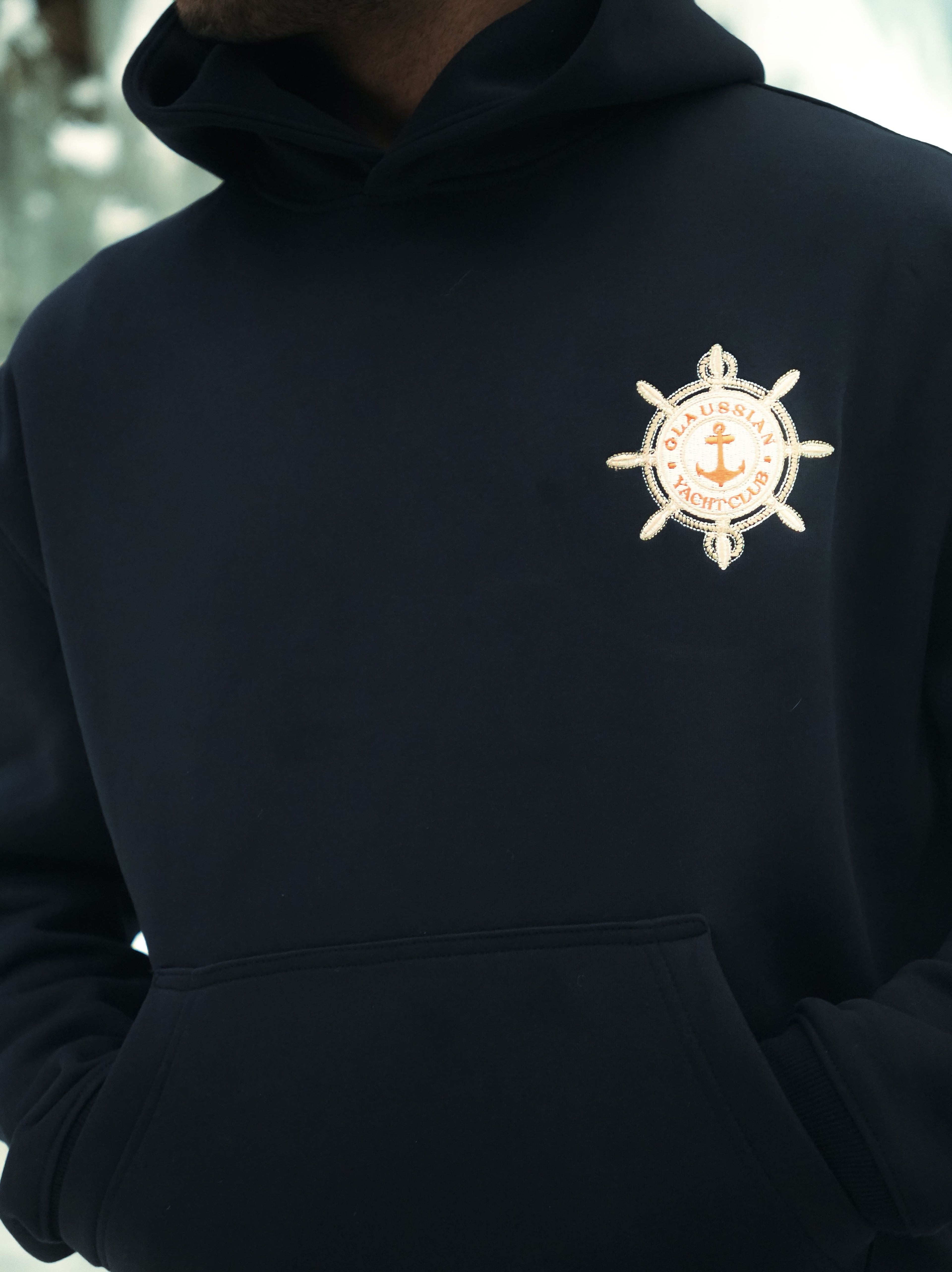 Yacht Club Hoodie - Navy Blue