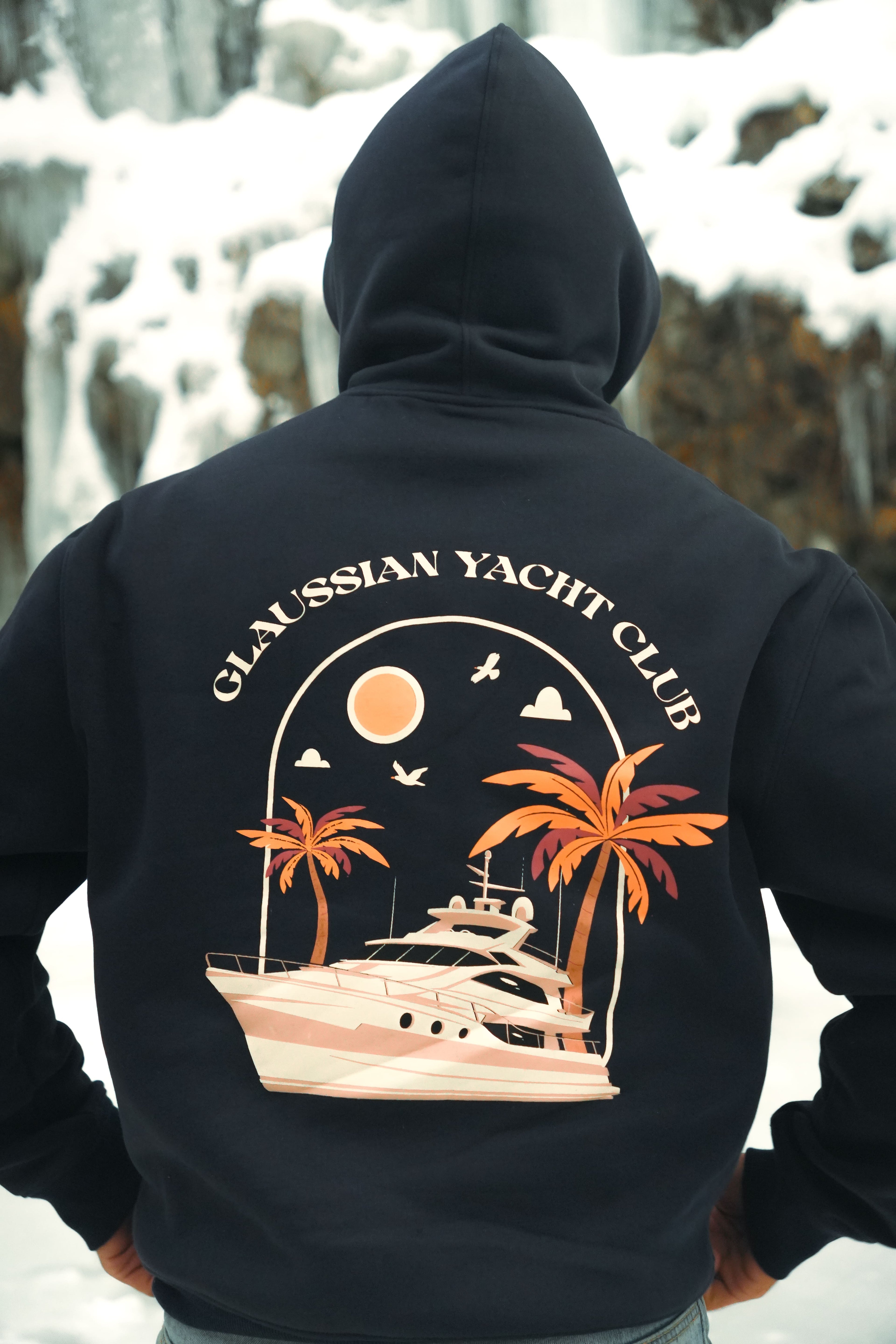 Yacht Club Hoodie - Navy Blue