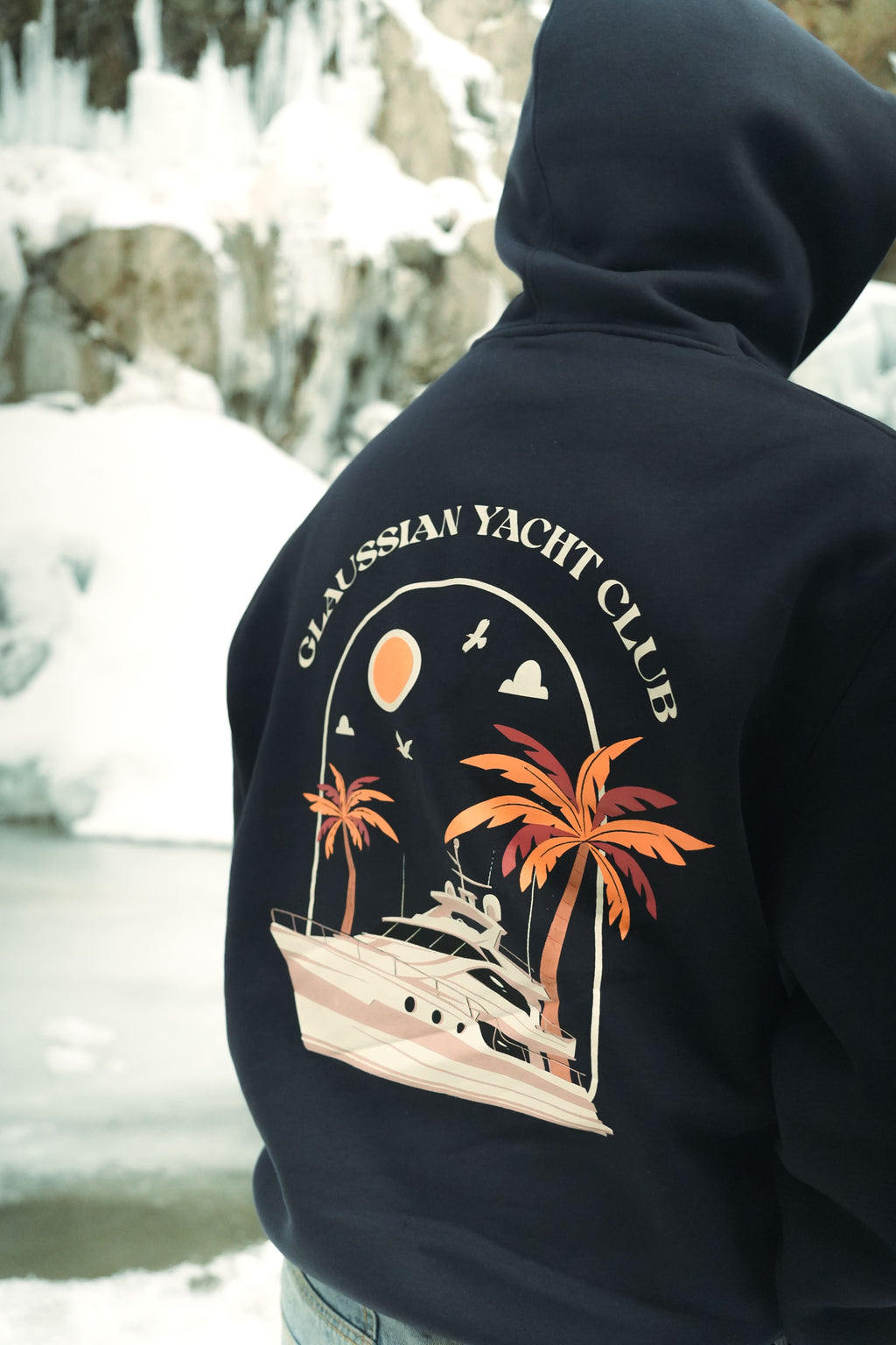 Yacht Club Hoodie - Navy Blue