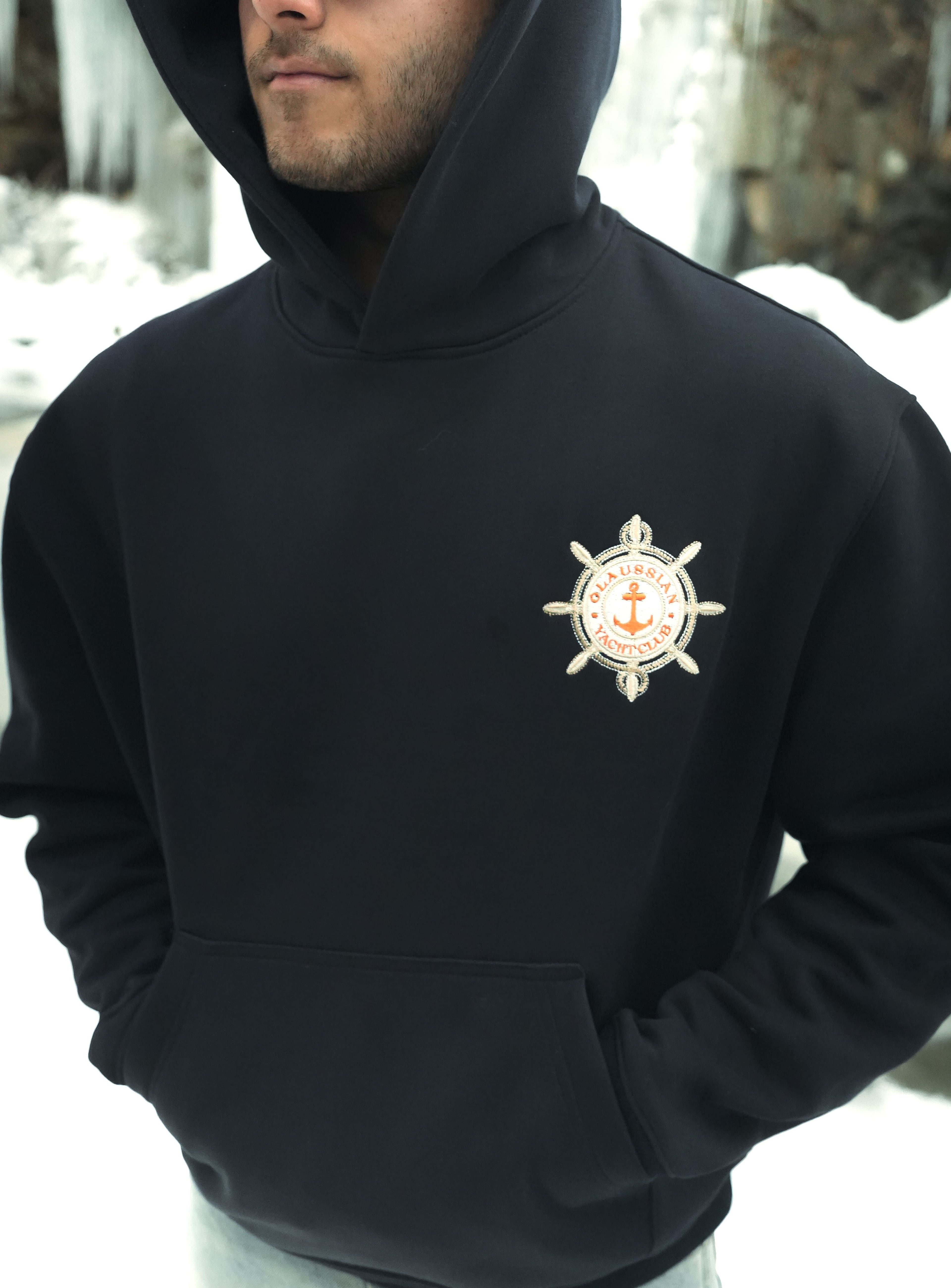 Yacht Club Hoodie - Navy Blue