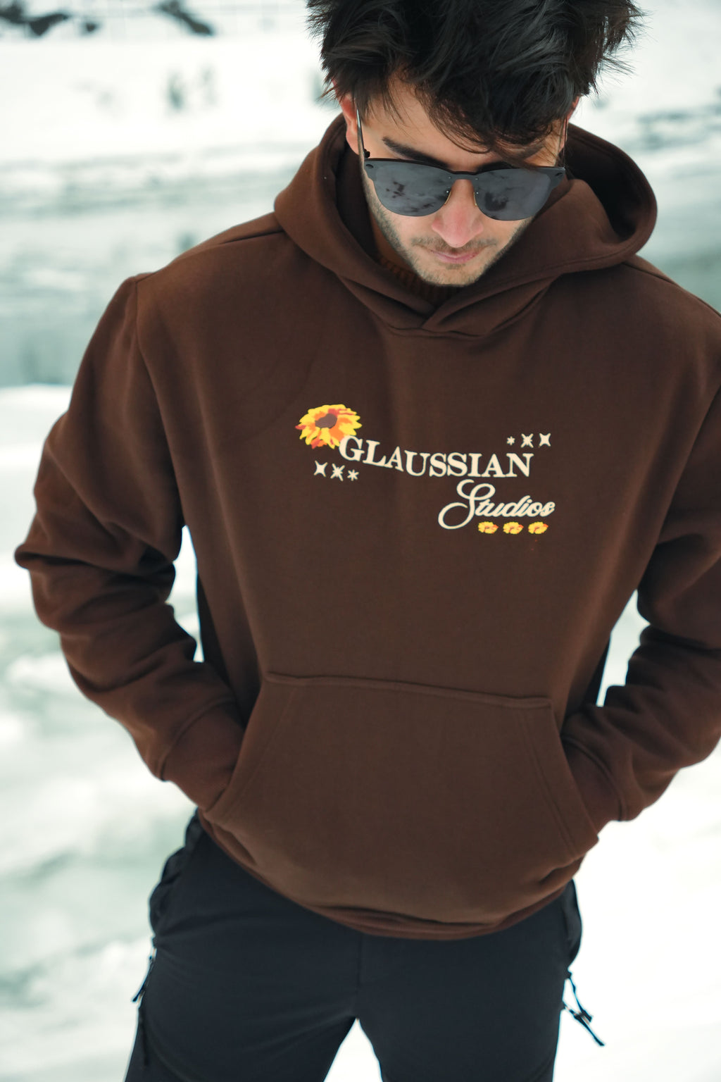 Sunflower Hoodie - Chocolate Brown