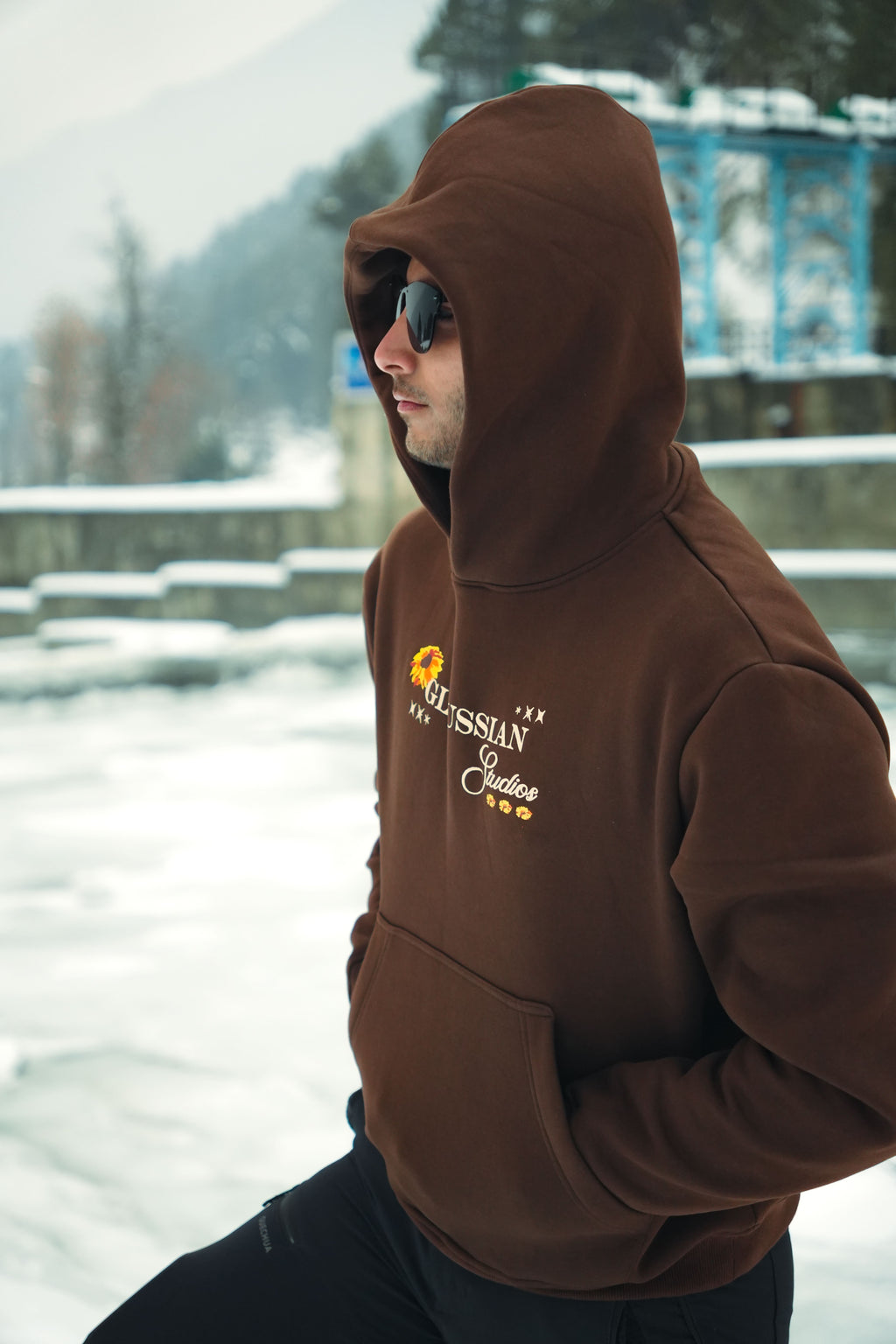Sunflower Hoodie - Chocolate Brown