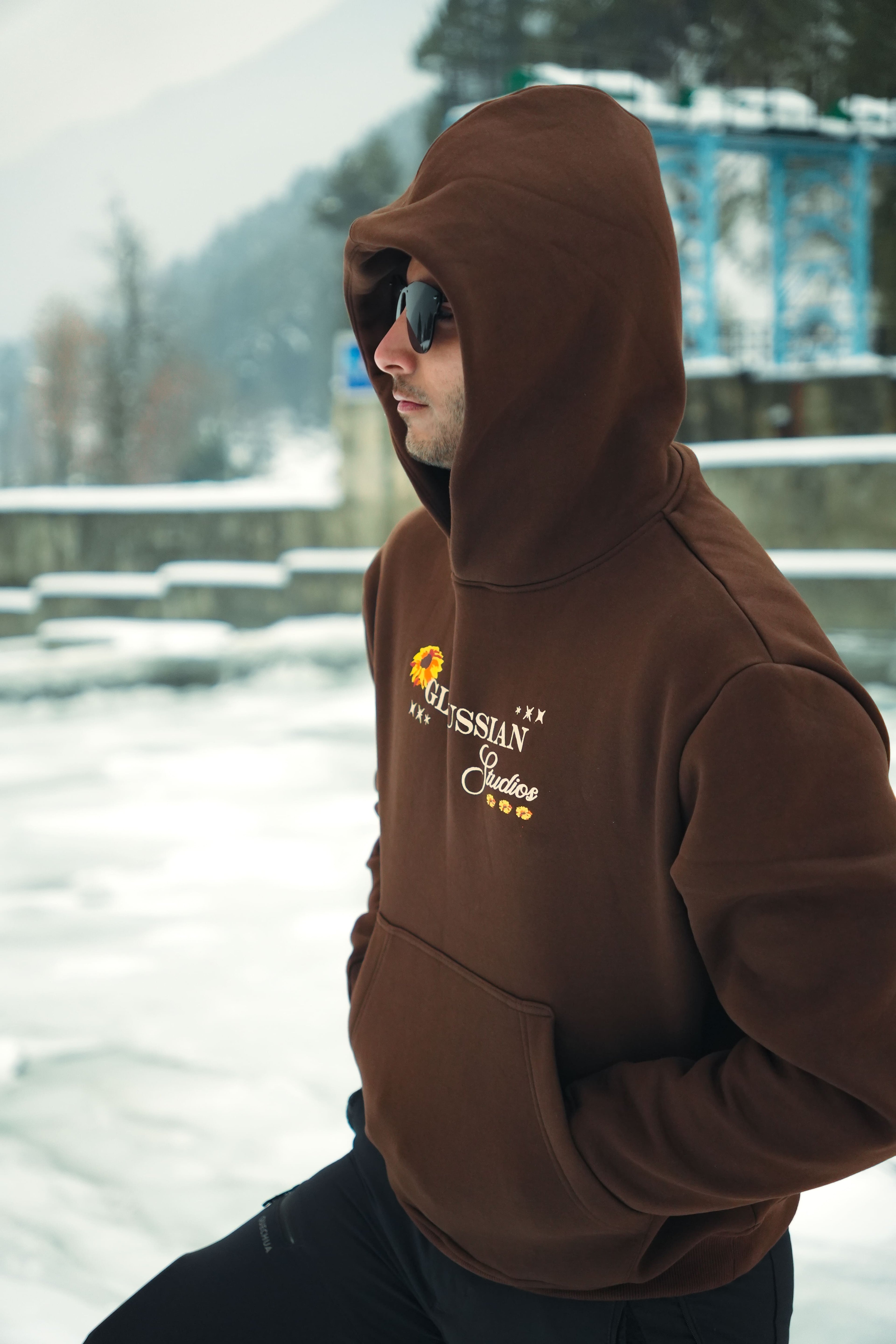 Sunflower Hoodie - Chocolate Brown