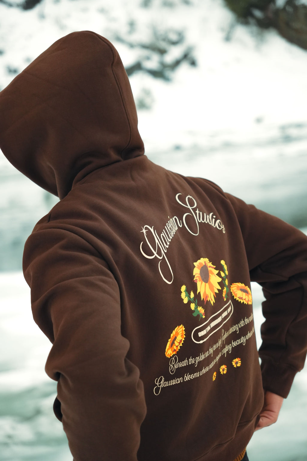 Sunflower Hoodie - Chocolate Brown