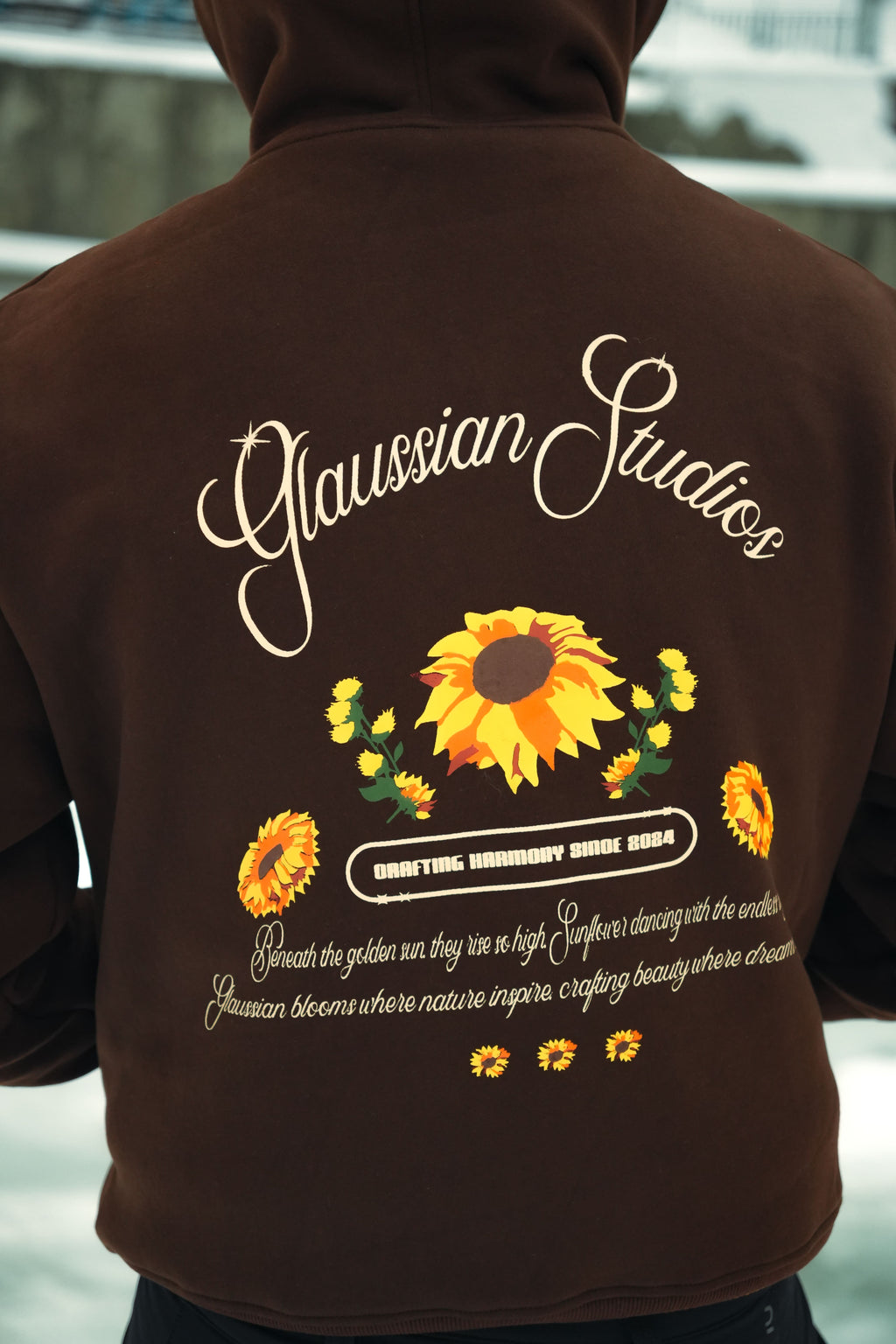 Sunflower Hoodie - Chocolate Brown