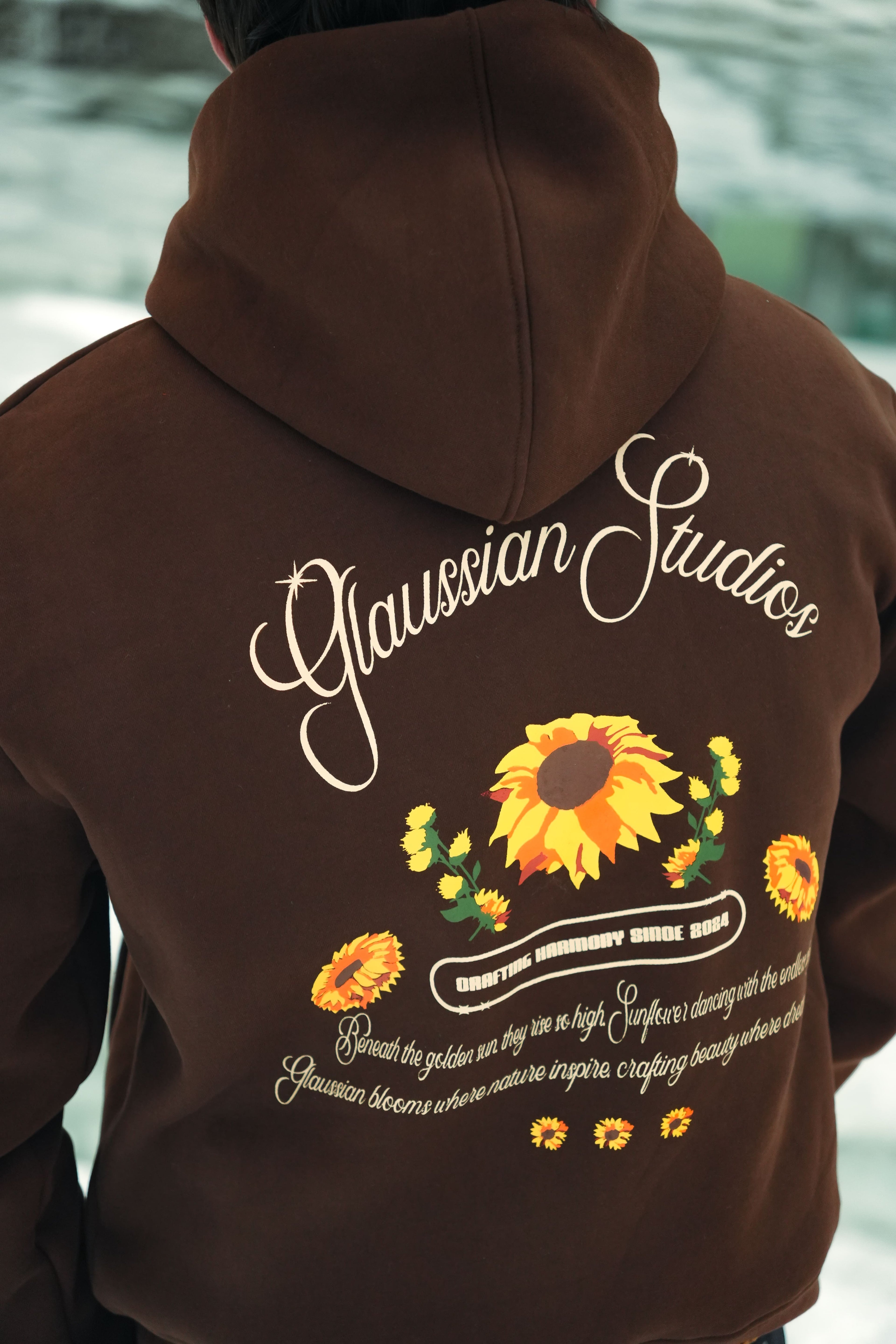 Sunflower Hoodie - Chocolate Brown
