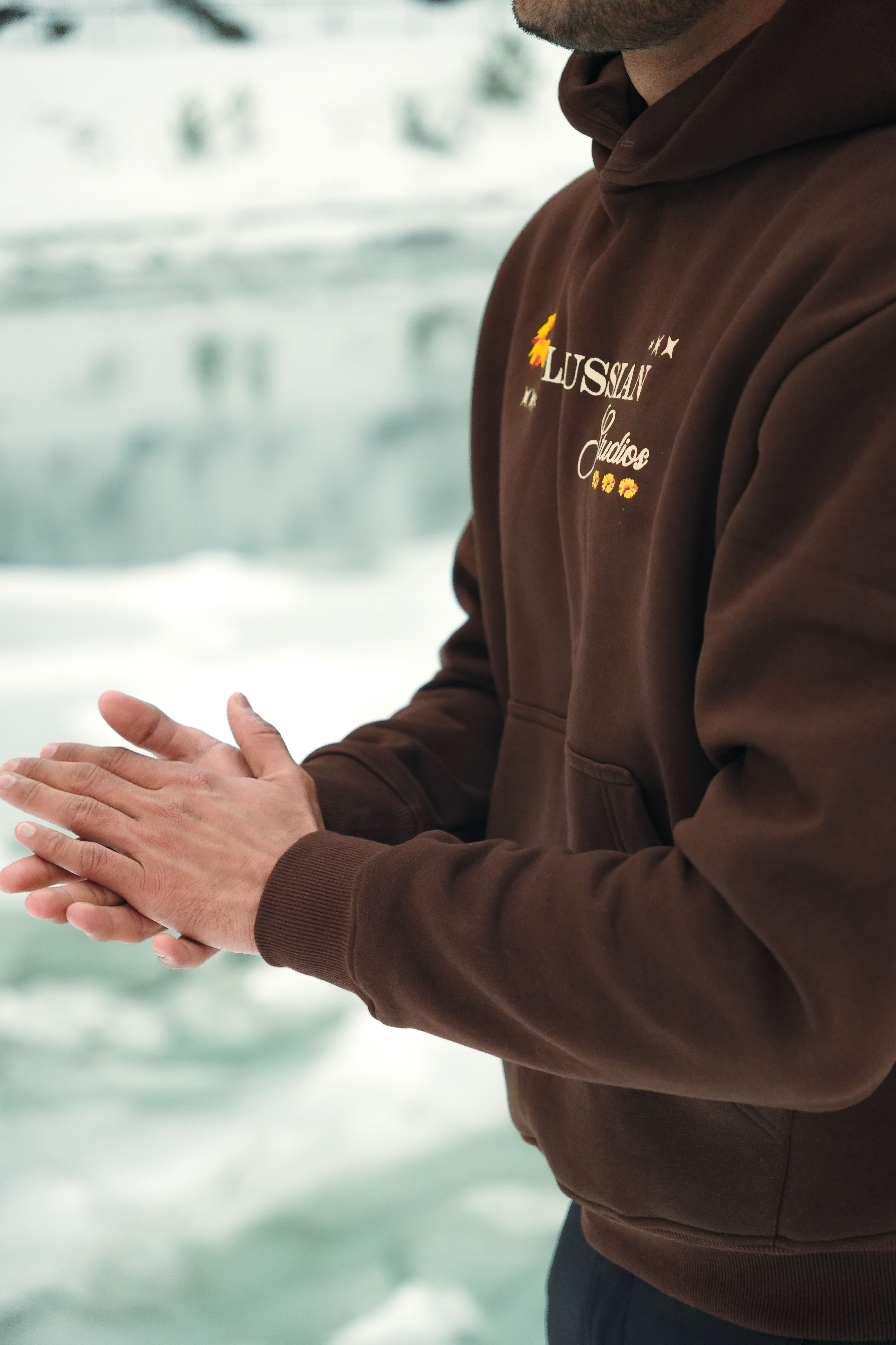 Sunflower Hoodie - Chocolate Brown