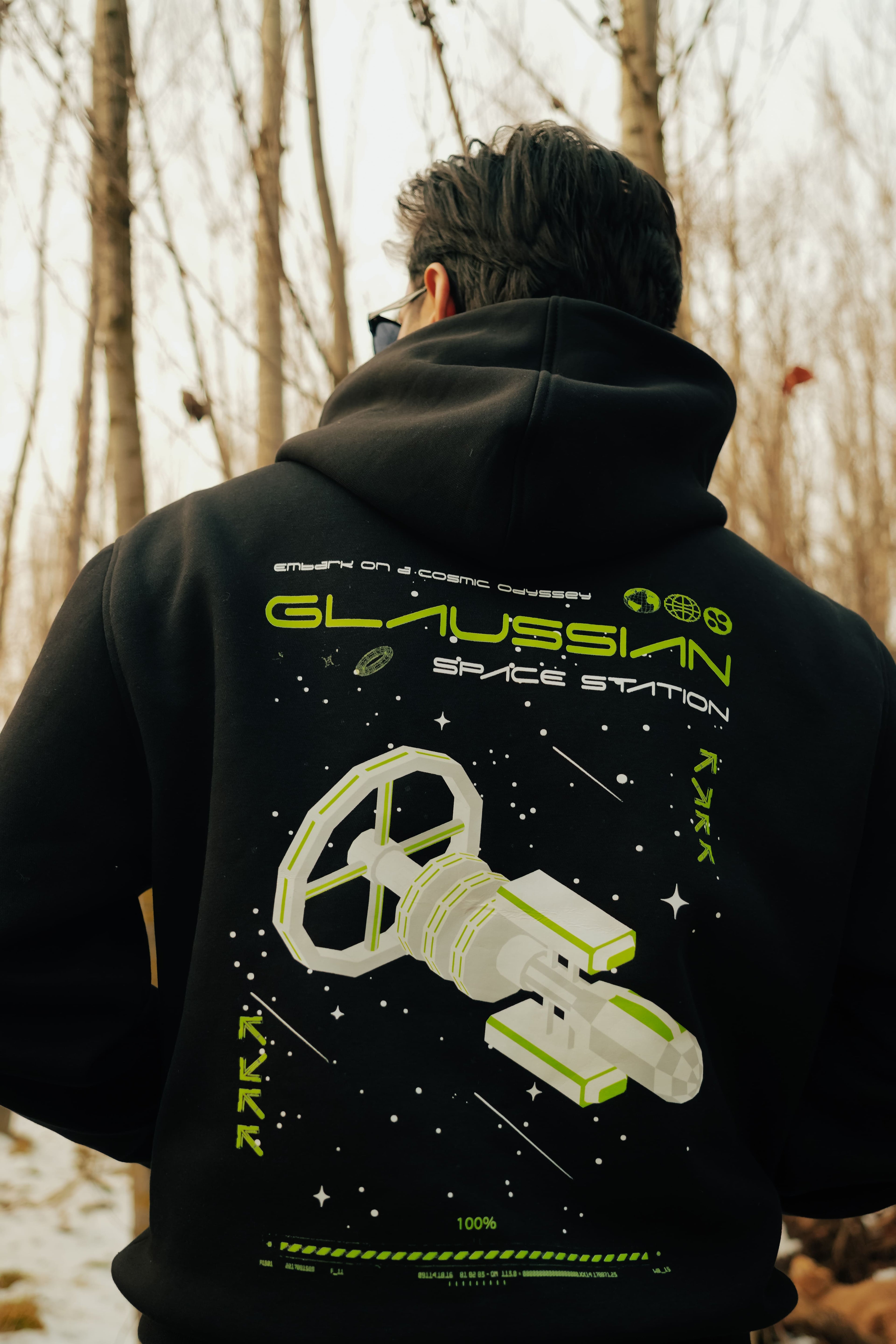Space Station Hoodie - Black