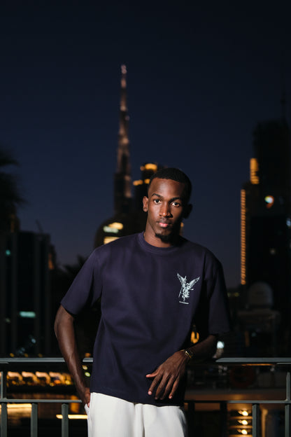 NAVY BLUE - GOD T-shirt