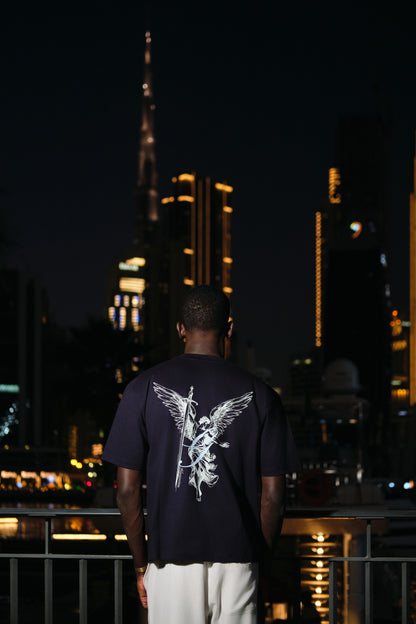 NAVY BLUE - GOD T-shirt