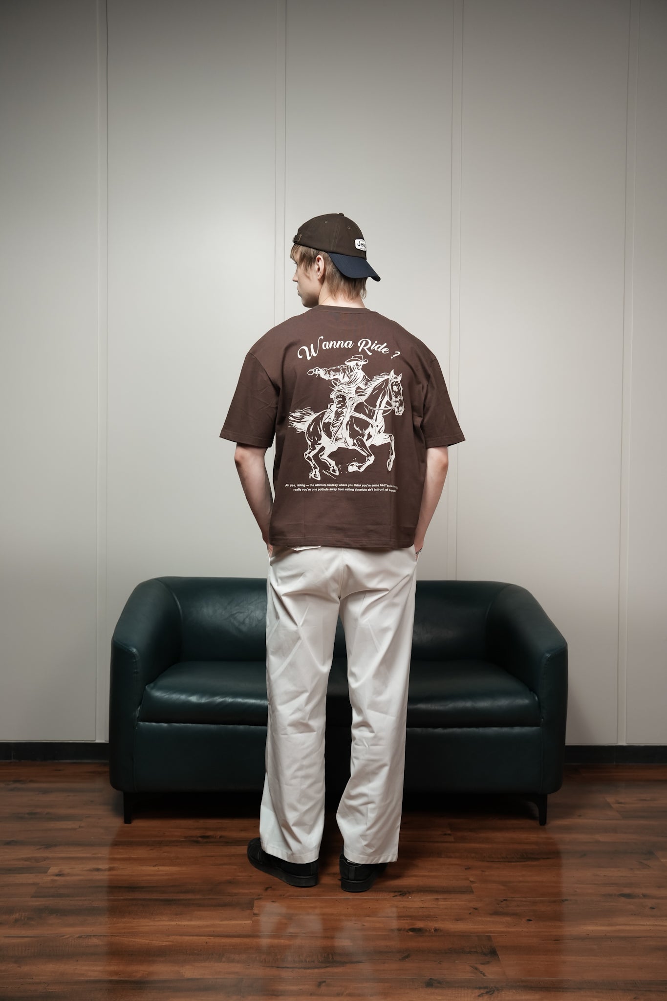 Chocolate Brown: Wanna Ride T-shirt